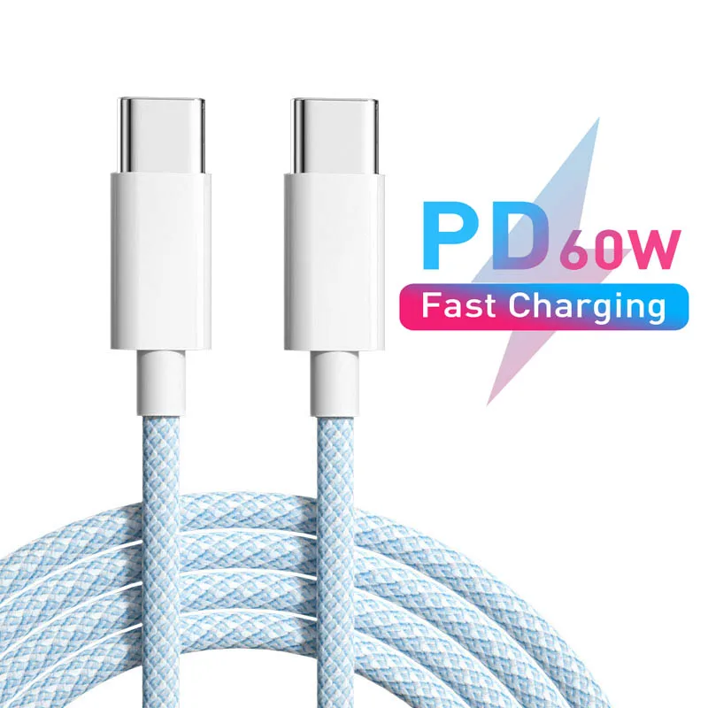 5A USB Type C to Type C Cable Original USB C Cable For Iphone 15 ProMax Xiaomi Fast Charging Cord Quick Charger Phone Wire PD60W