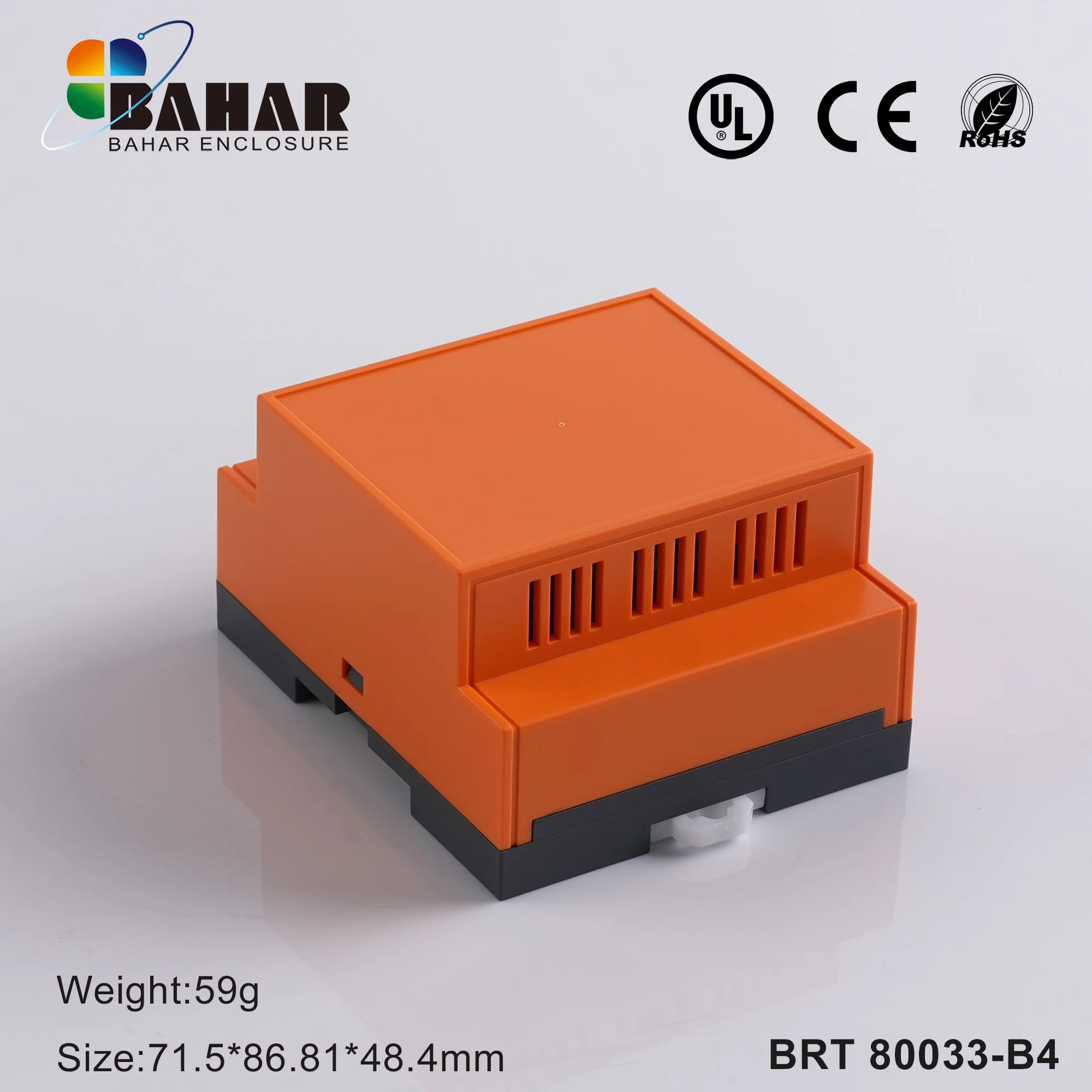 Power Electronic Components Housing Industrial Control Box DIN Rail Enclosure PLC Control Box BAHAR ENCLOSURE BRT 80033