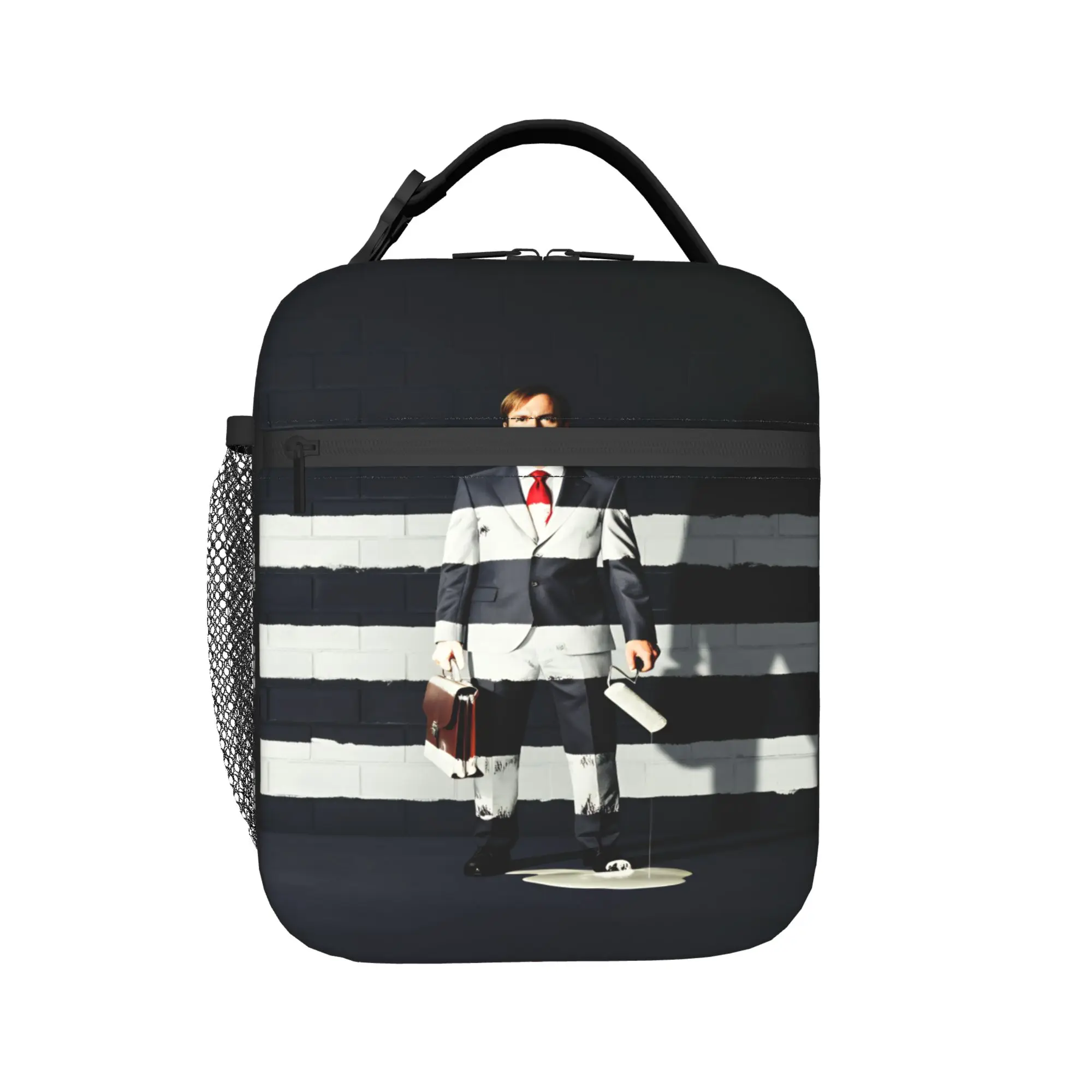 Saul Goodman Actor  Lunch Bag Breaking Bad Retro Lunch Box For Girls Travel Portable Cooler Bag Waterproof Thermal Tote Handbags