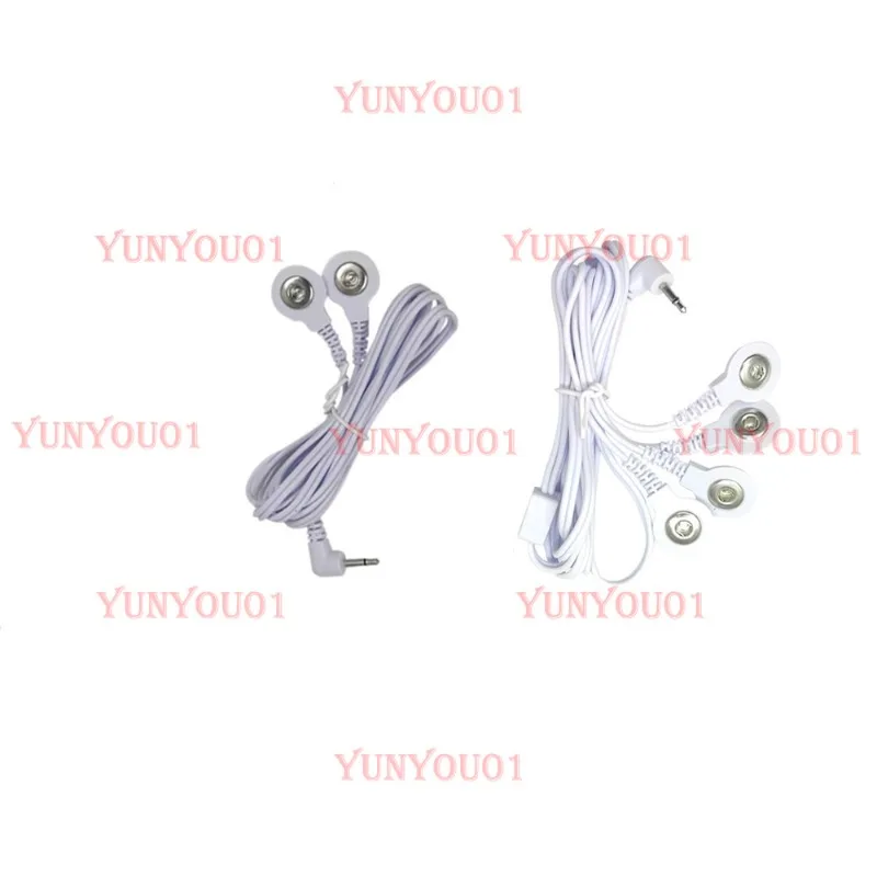 1.2 Meters Long DC2.5MM One Out Two/one Out Four, Button Electrode Wire, Massager Accessories