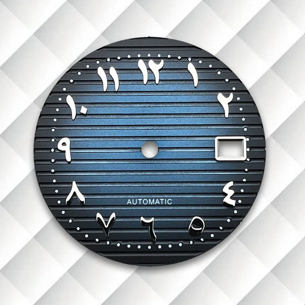 30.5mm S Logo Dial Fit NH35 Japanese Movement Arab Stripe Dial Watch Modification Accessories