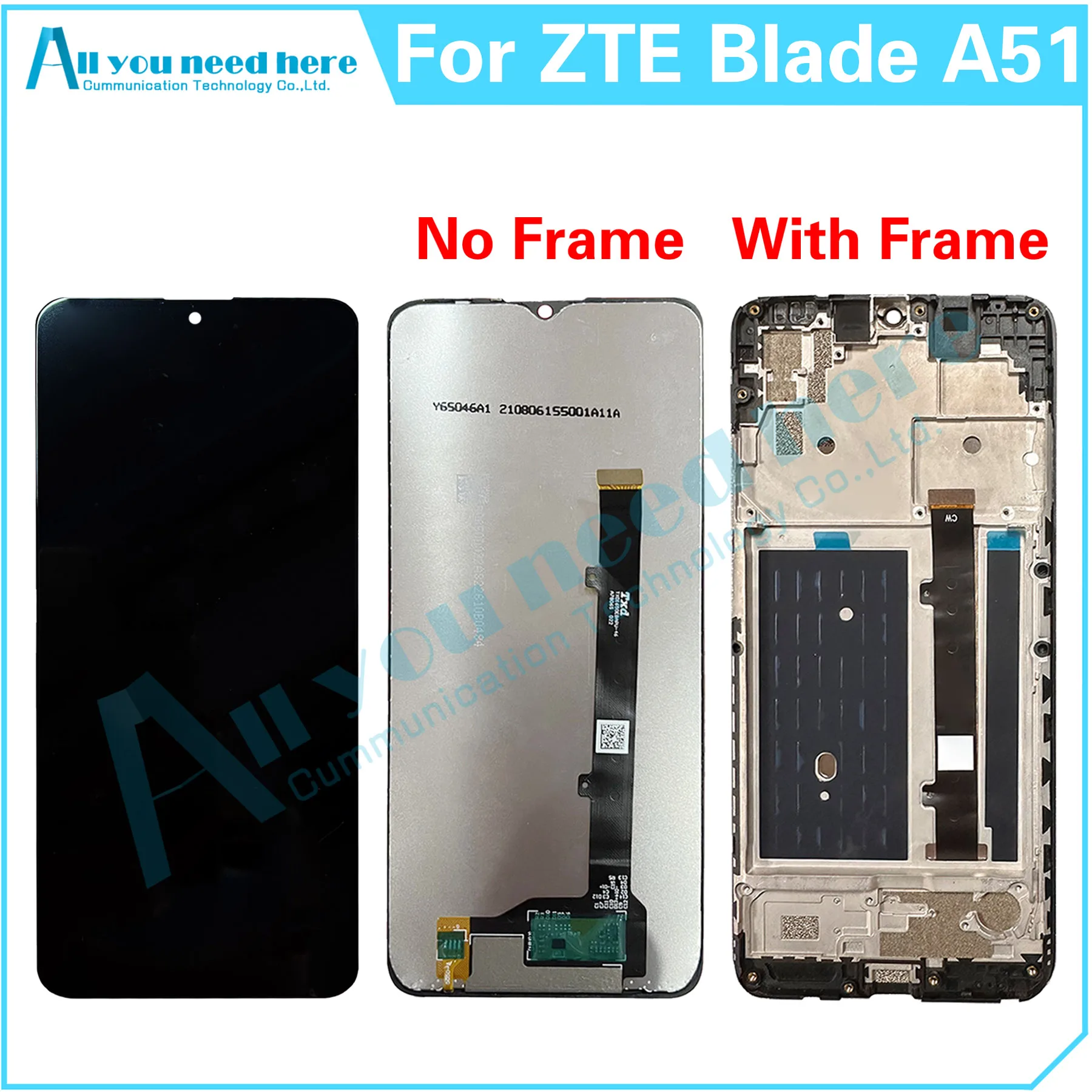 

100% Test For ZTE Blade A51 LCD Display Touch Screen Digitizer Assembly Repair Parts Replacement