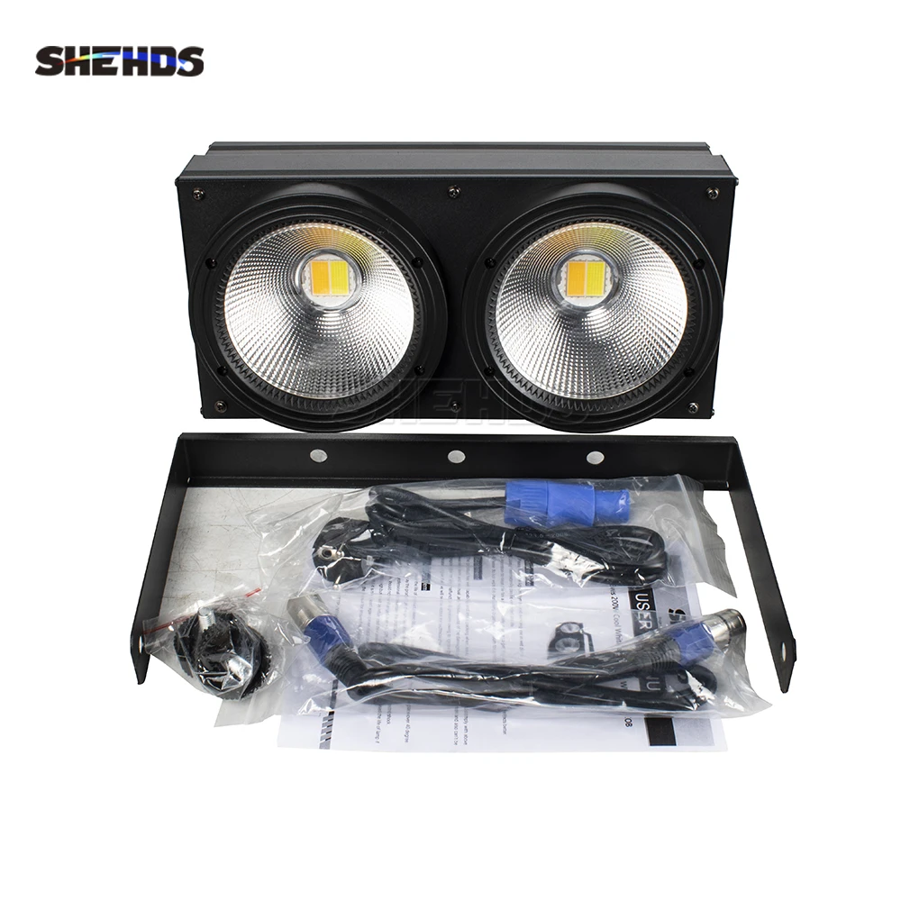 Imagem -03 - Led Cob Olhos 2x100w Iluminação Cegante Dmx Efeito de Iluminação de Palco Controlador Dmx Clube Mostrar Noite dj Discoteca Hehds Iluminação de Palco