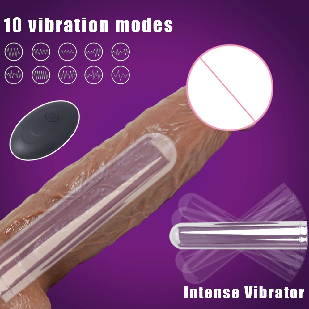 Huge Dildo Vibrator Bullet Women Masturbation Sex Toys for Female Realistic Cock Wireless Control Penis With Sucker