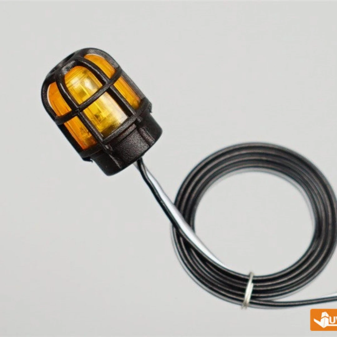 360 Degree Rotating Light Beacon Lamp XZD-01J Yellow For 1/14 Tamiyaa RC Dump Truck Tractor Scaniaa DIY Toy Model Parts