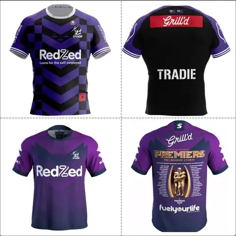 STORM 2025 ANZAC 저지/STORM 2020 프리미어 저지(맞춤 이름 번호 인쇄)