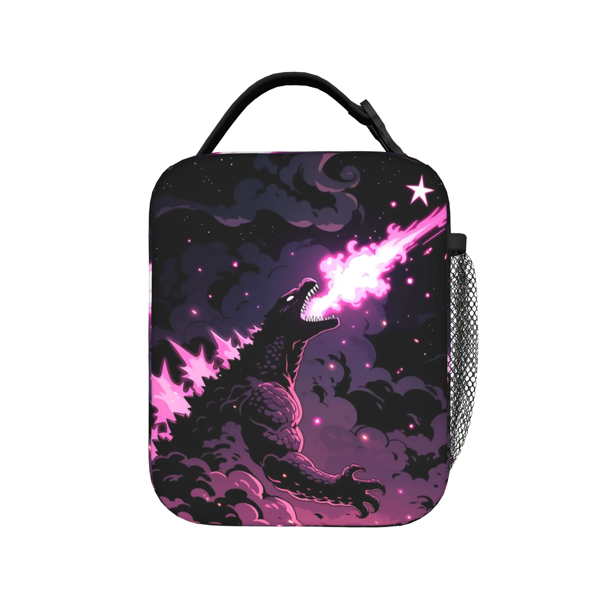 Monster G-Godzillas Thermal Insulated Lunch Bag for Work  Portable Bento Box Cooler Thermal Lunch Box