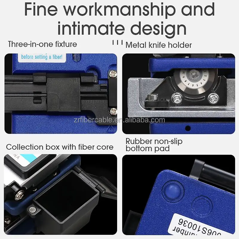 High Precision FC-6S FTTH Optical Fiber Cleaver Cable Cutter view 6