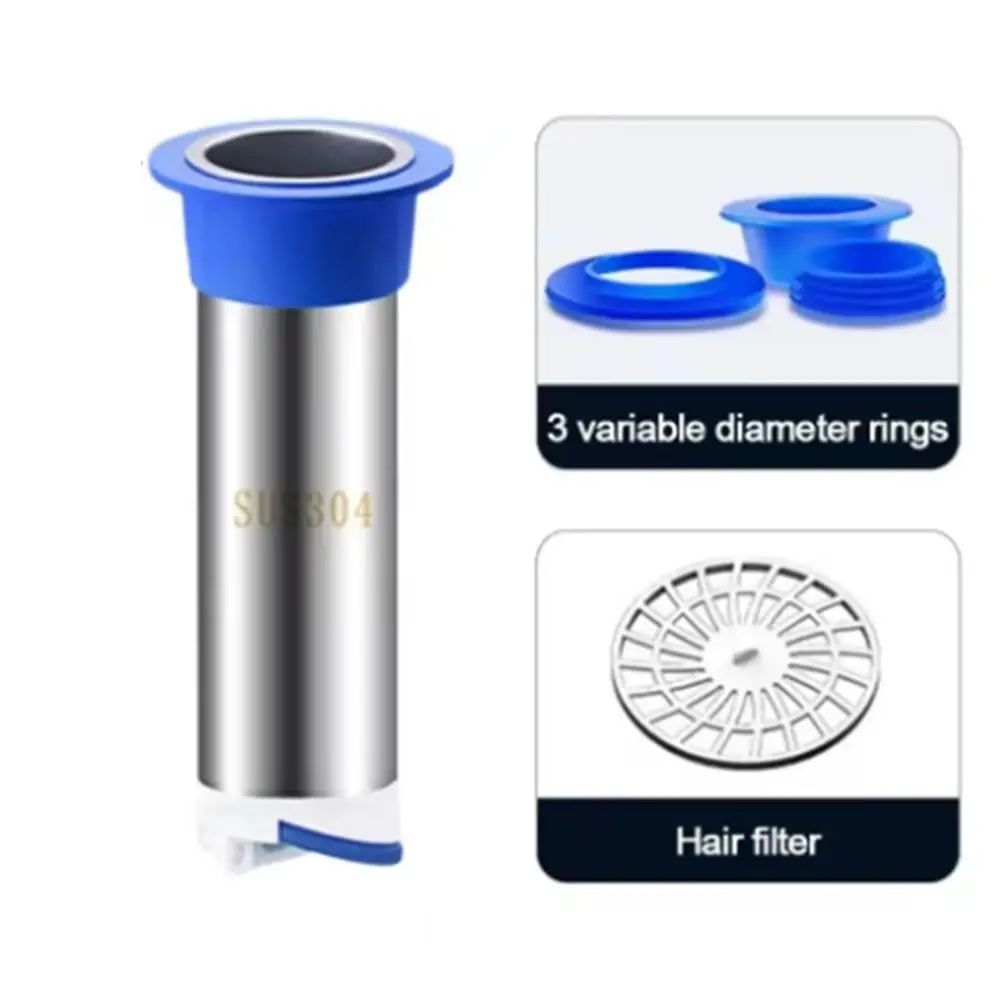 

Сливные сердечники для пола из нержавеющей стали, удлинительная труба, встроенный фильтр для пола, защита от запаха с уловителем волос, крышка для слива душа