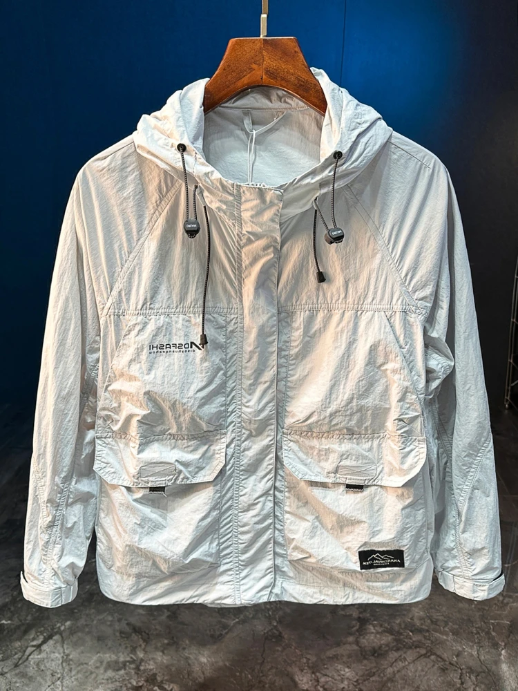 

Men's Summer New Loose Breathable Outdoor Fiing Jaet UV Protection Sunscreen Clothing Lightweight Comfortable Workwear