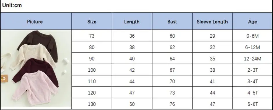 Blotona Newest Newborn Baby Girl Boy Knitted Long Sleeve Autumn Winter Sweater Loose Pullover Casual Tops Kids Clothes 0-6Years