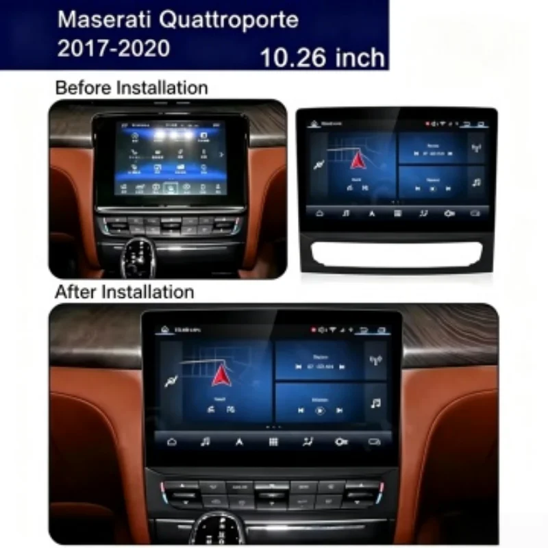 For Maserati Quattroporte 2013-2017 Android 15 Car Radio Multimedia Player Stereo GPS Navigation Carplay DSP Head Unit Screen