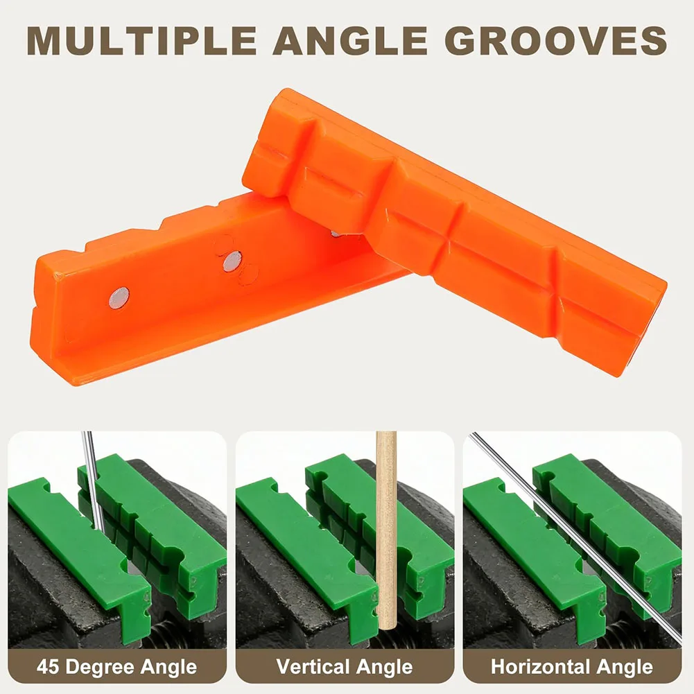 Magnetic Vise Jaw Protectors for Home Garage and Workshop Environments Handling For Wood Metal and Composite Materials