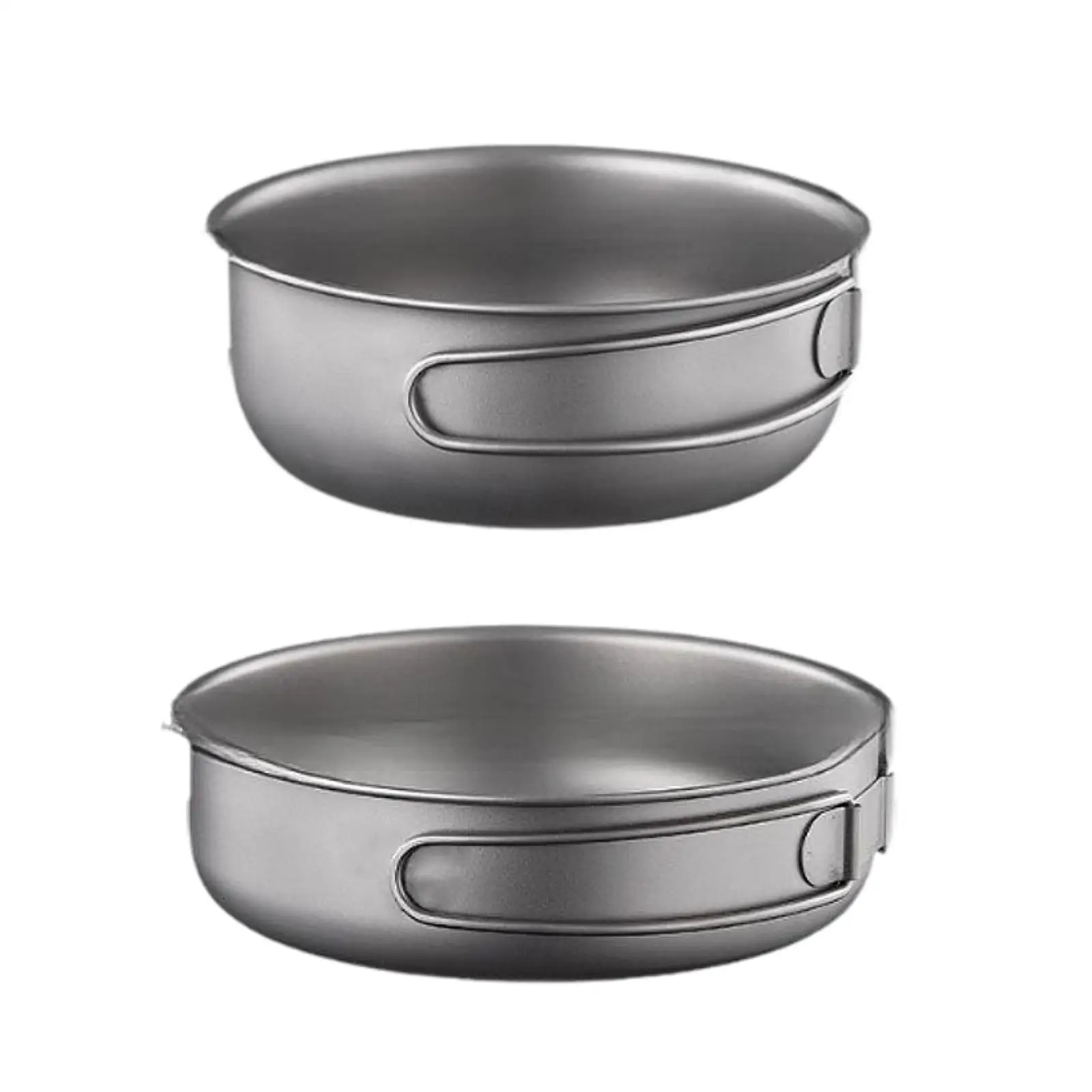 

Titanium Cook Pan Tableware Bowl Camping Pan for Picnic Trekking Backpacking