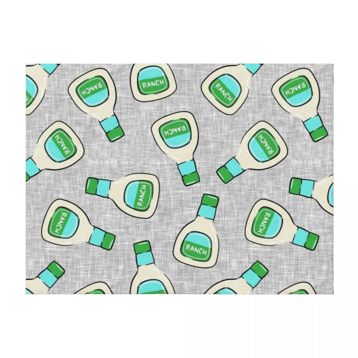 

Ranch - salad dressing bottle Throw Blanket warm for winter Picnic Plaid Weighted Blankets