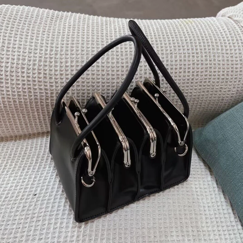 Multi-layer organ Clip Bag Purses Handbags For Women Luxury Designer 2023 New Fashion High Quality Lady Shoulder Crossbody Bags