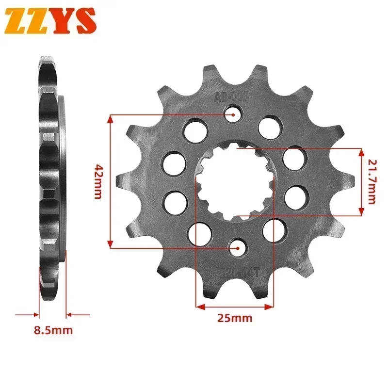 1pc 520 14T 15T 16T 17T 500CC Front Sprocket Gear Staring Wheels Cam For Kawasaki EX500 EX500D Ninja 500R EX500A EX500D EX 500