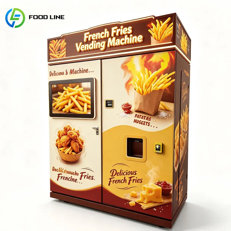 Fully Automatic Potato Fries Machine Smart French Fries Kiosk Robot Payment Self Service Customized