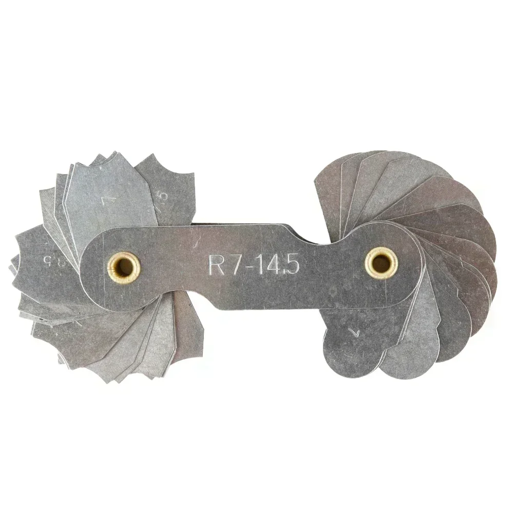 Bán Kính Bản Mẫu R Đồng Hồ Đo R1-6.5/R7-14.5/R15-25 /R26-80 Bán Kính Đồng Hồ Đo Đĩa Phi Lê Thước Đo Đo Dụng Cụ Đo Cao Độ