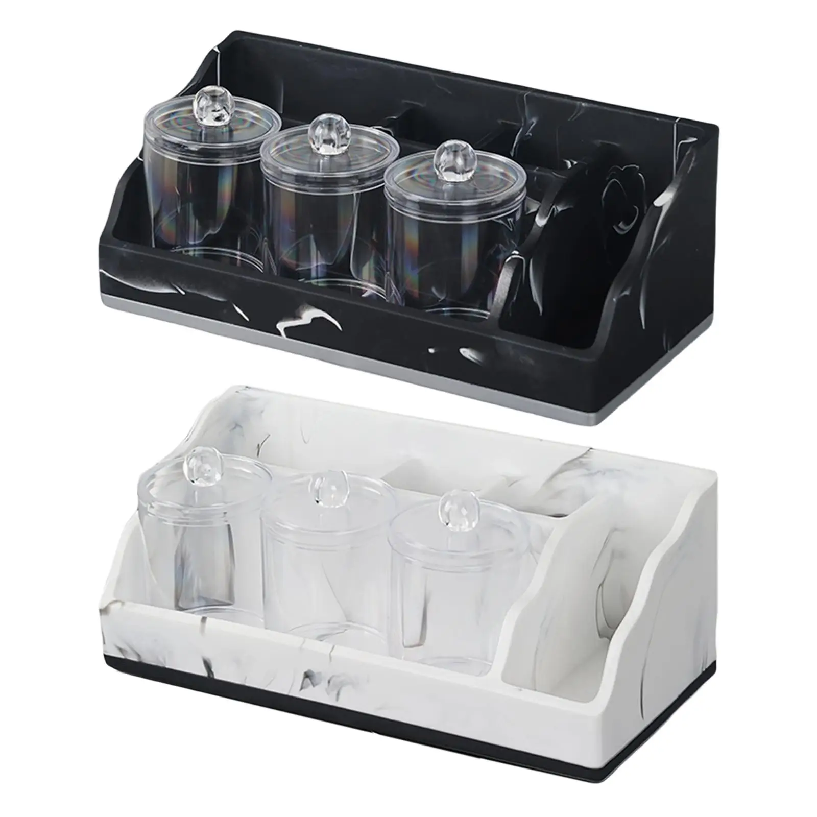 

Bathroom Counter Organizer Resin Practical Home Use Multipurpose Premium Durability Vanity Organization with Drain Holes