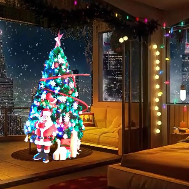 Christmas 3D Hologram LED Fan Projector 16.5in LED Fan Hologram Projector with Remote/WiFi 800x480 Resolution Fan Projector