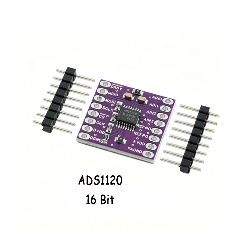 1PCS ADS1220 module, ADS1120 module, ADC SPI low-power 16/24-bit analog-to-digital converter ADS-1120