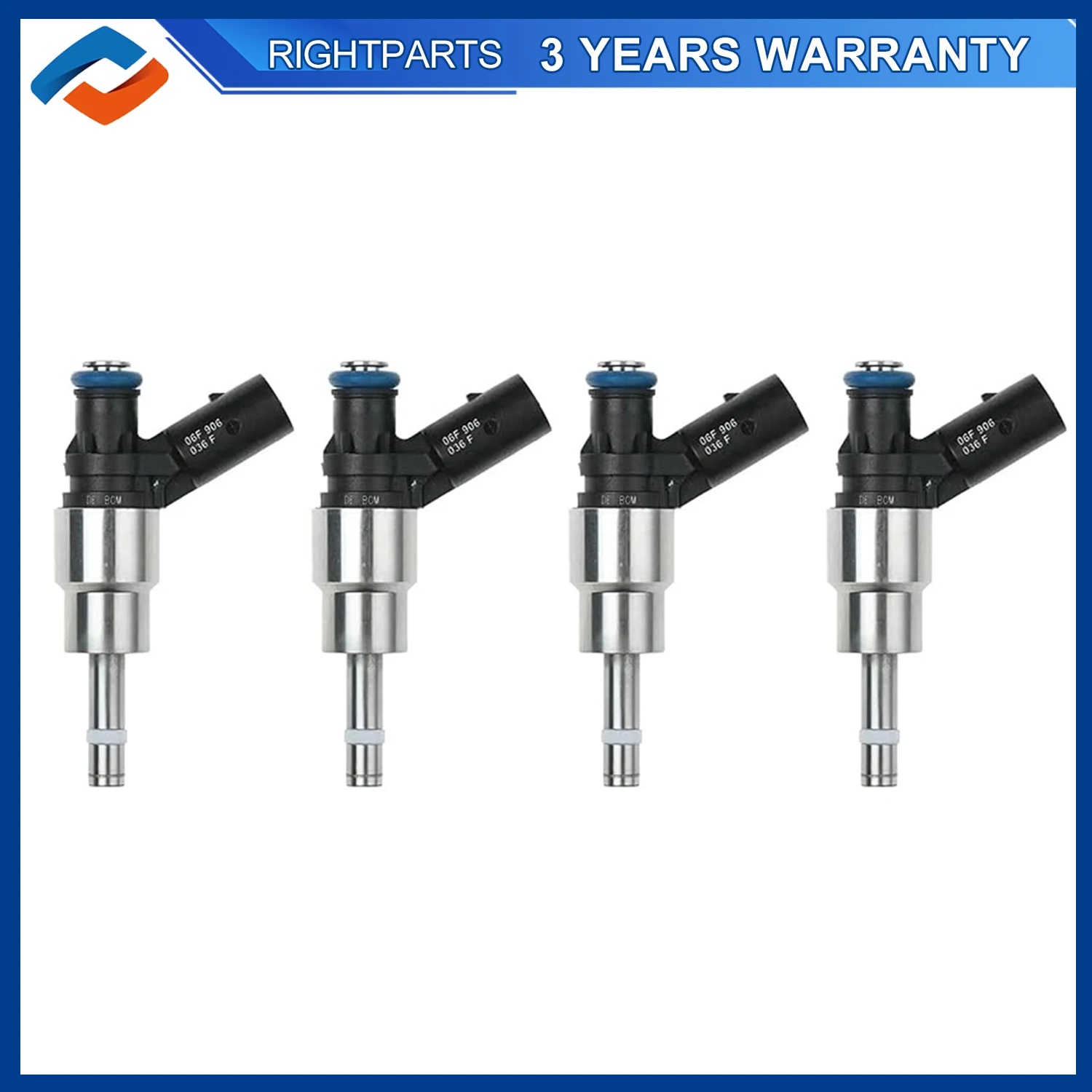 4PCS 0261500037 Fuel Injectors For VW Golf Audi S3 8P TT 2.0 TFSI 06F906036F