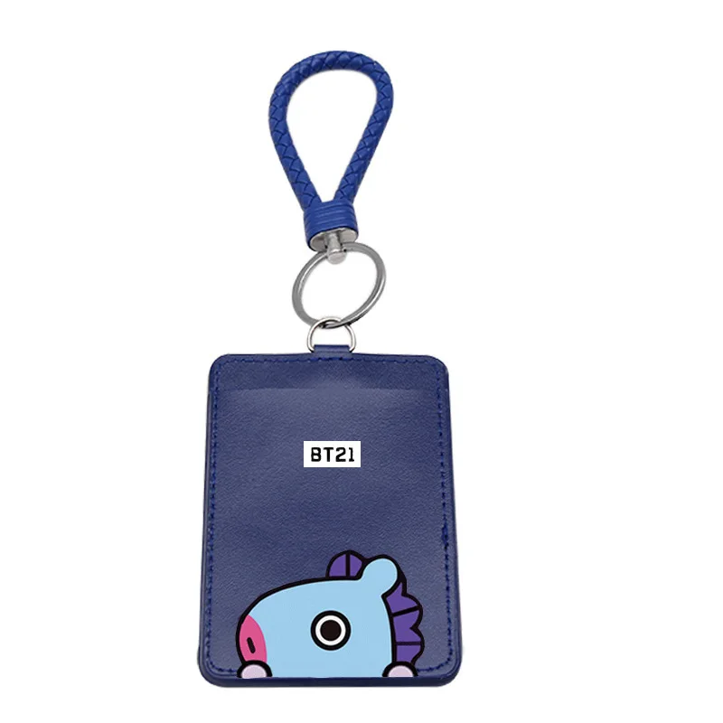 Anime Cartoon BT21 Card Holder ID Card Holder Cute Cartoon Student Transportation Card Bank Card Holder gift for friends