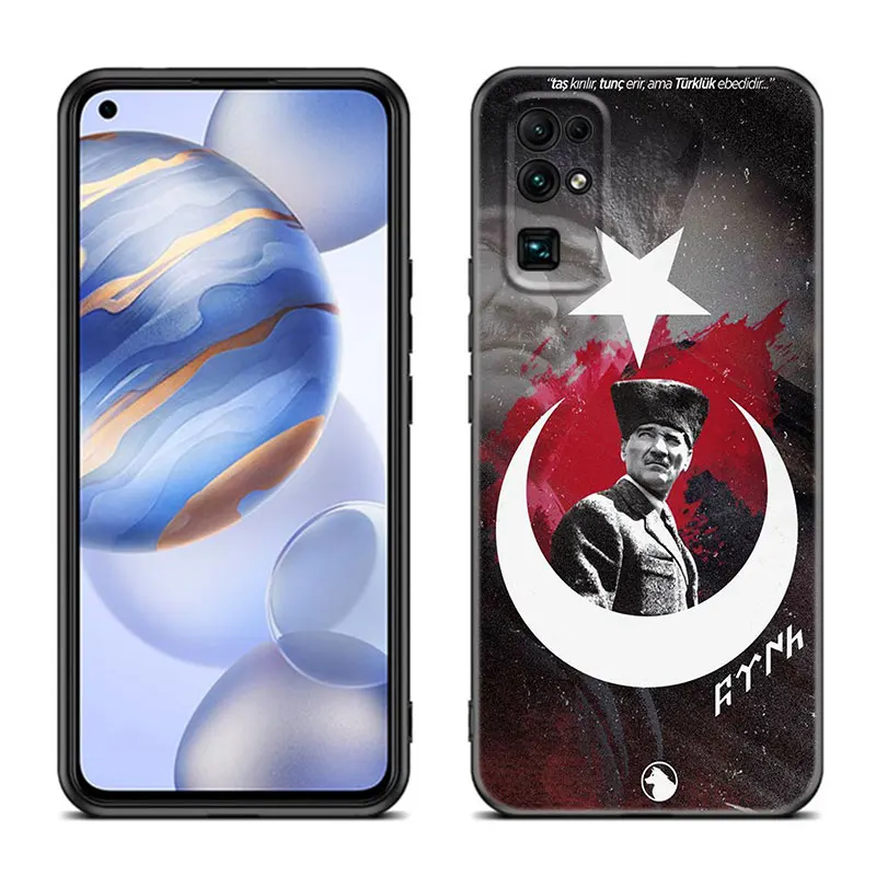 Republic Of Turkey Flag Phone Case For Huawei Honor 60 50 SE 30S Mate 30 20 10 Lite 40 Nova 9 8 Pro Y60 8i 7i 7SE 5T Premium