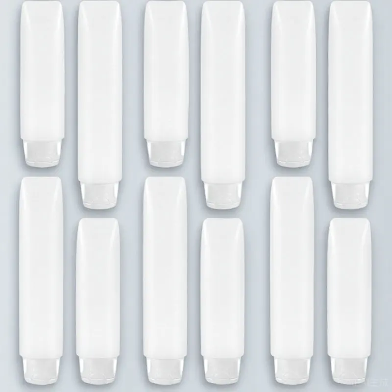 

12 шт. пустых дорожных флаконов, многоразовые тубы, герметичные портативные контейнеры для крема и сыворотки