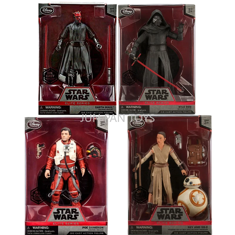 

Original Disney Star Wars Elite Series Darth Maul Kylo Ren Die Cast Action 7.5 Inch Figure Rey and BB-8 The Force Awakens Toys