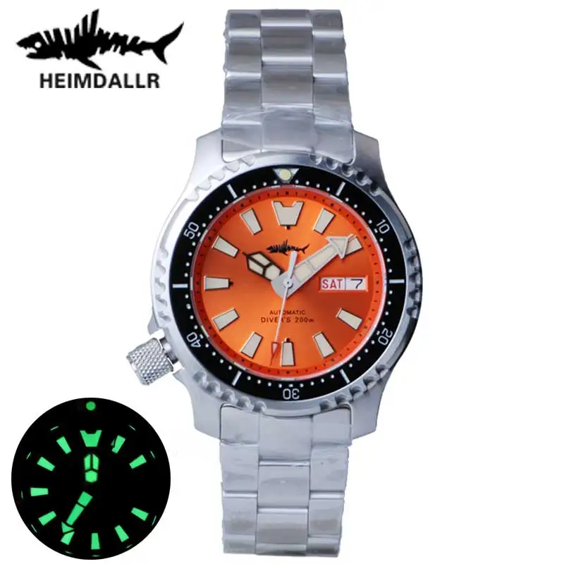 

HEIMDALLR Sharkey Skx007 Watch Men SKX 007 Ceramic Bezel 200M Water Resistance NH36 Automatic Movement Mechanical Watches Dive