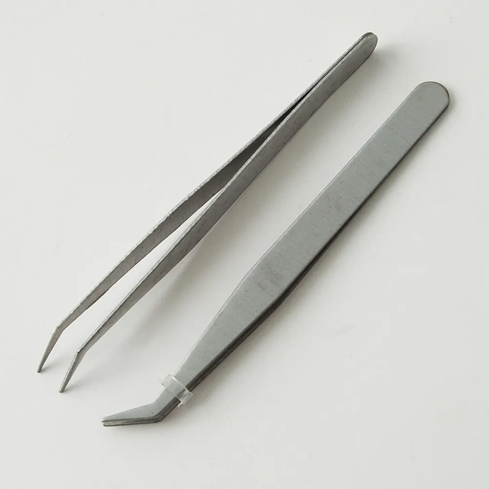 24Pcs Clip Set Embroidery Tools Easy Use for Beads Painting Nail Phone Diamond DIY Kit Cross Stitch Tweezers