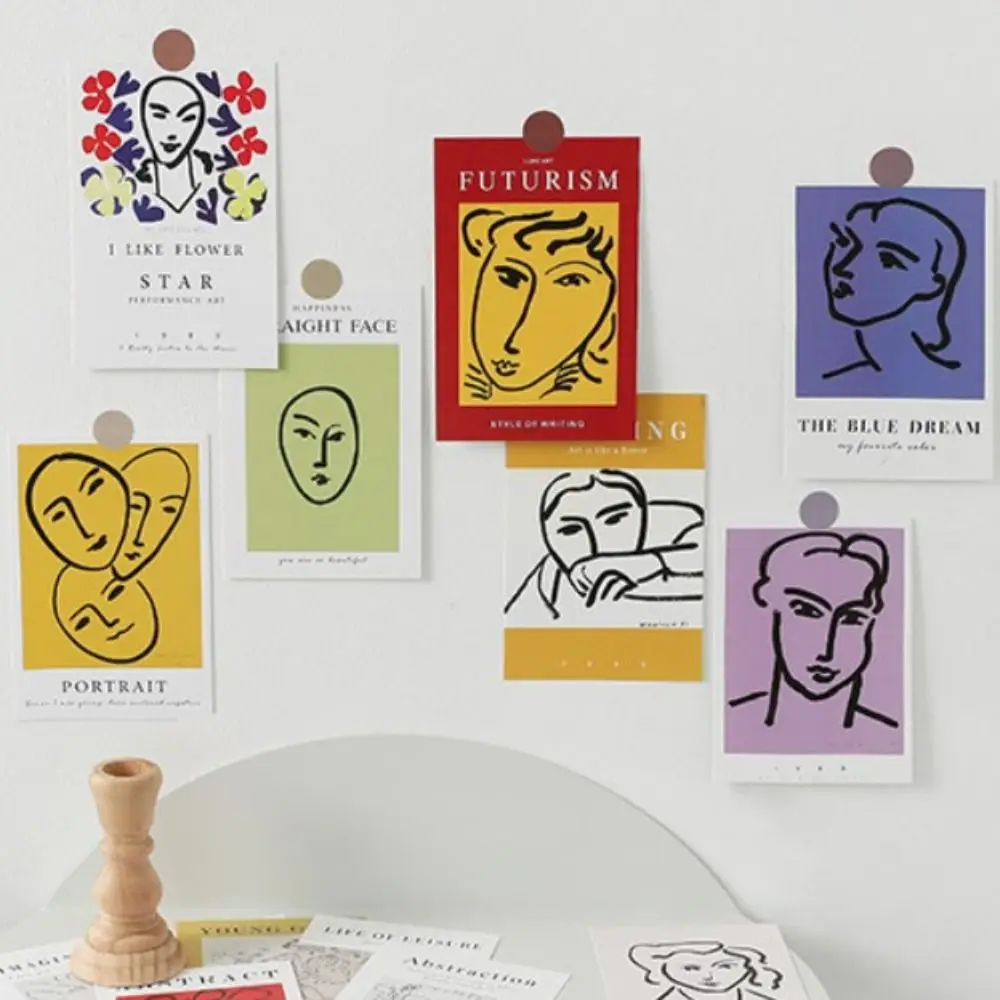 15ชิ้นการ์ดตกแต่งโปสการ์ดศิลปะทิวทัศน์สติกเกอร์ติดผนังแบบทำมือของตกแต่งพื้นหลังอุปกรณ์ประกอบฉากการถ่ายภาพเครื่องเขียน