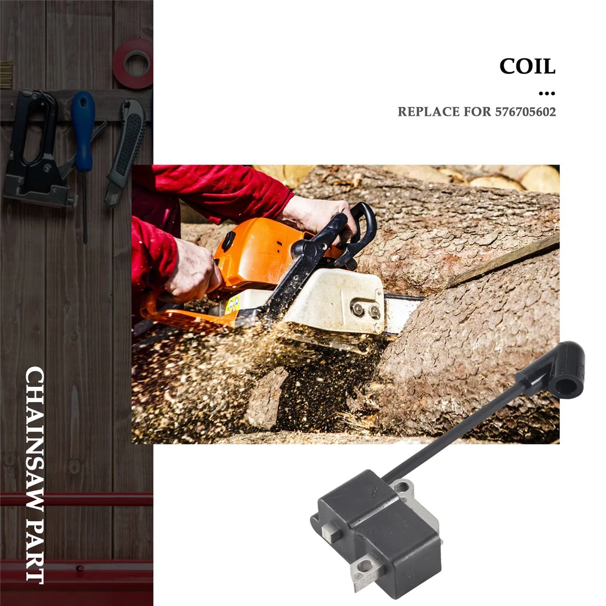 Husqvarna 135 140 전기톱용 N89R 점화 코일 모듈 마그네토 576705602   교체용 예비 부품