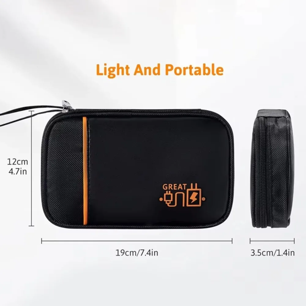 Large Capacity Data Cable Storage Bag Multi-layer Dust Proof Digital Gadget Storage Box Multifunctional Portable