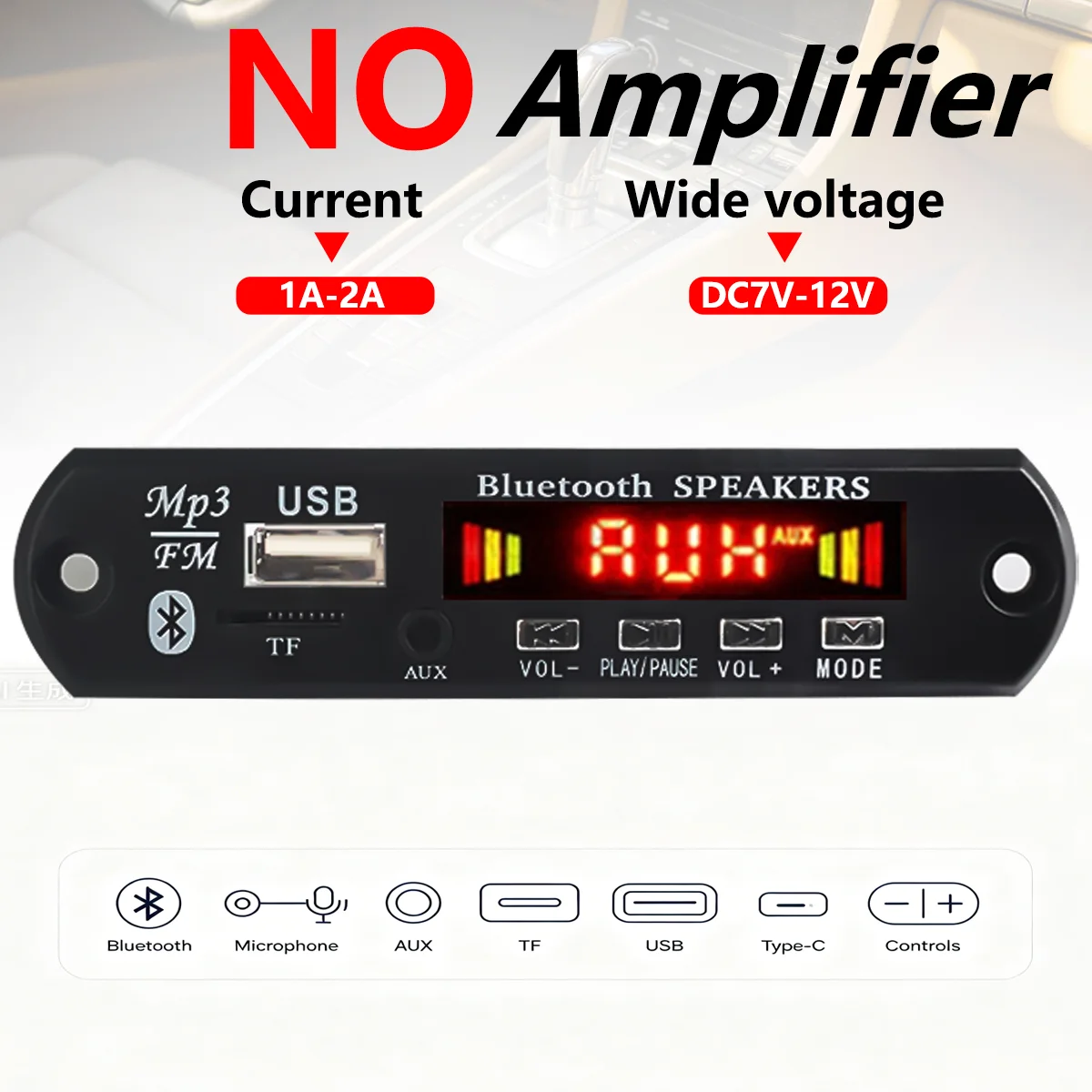 aruimei-26-pcs-bluetooth-50-mp3-player-no-amplifier-audio-decoder-board-usb-tf-fm-aux-dc-7v-12v-for-car-diy