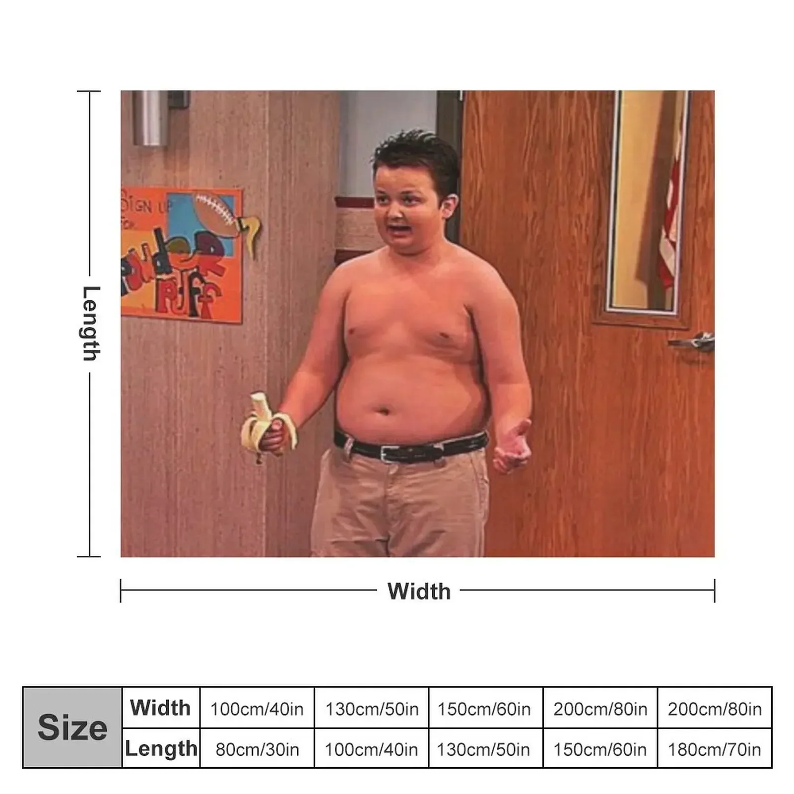 Gibby Banana Meme iCarly Throw Blanket For Decorative Sofa warm winter Blankets