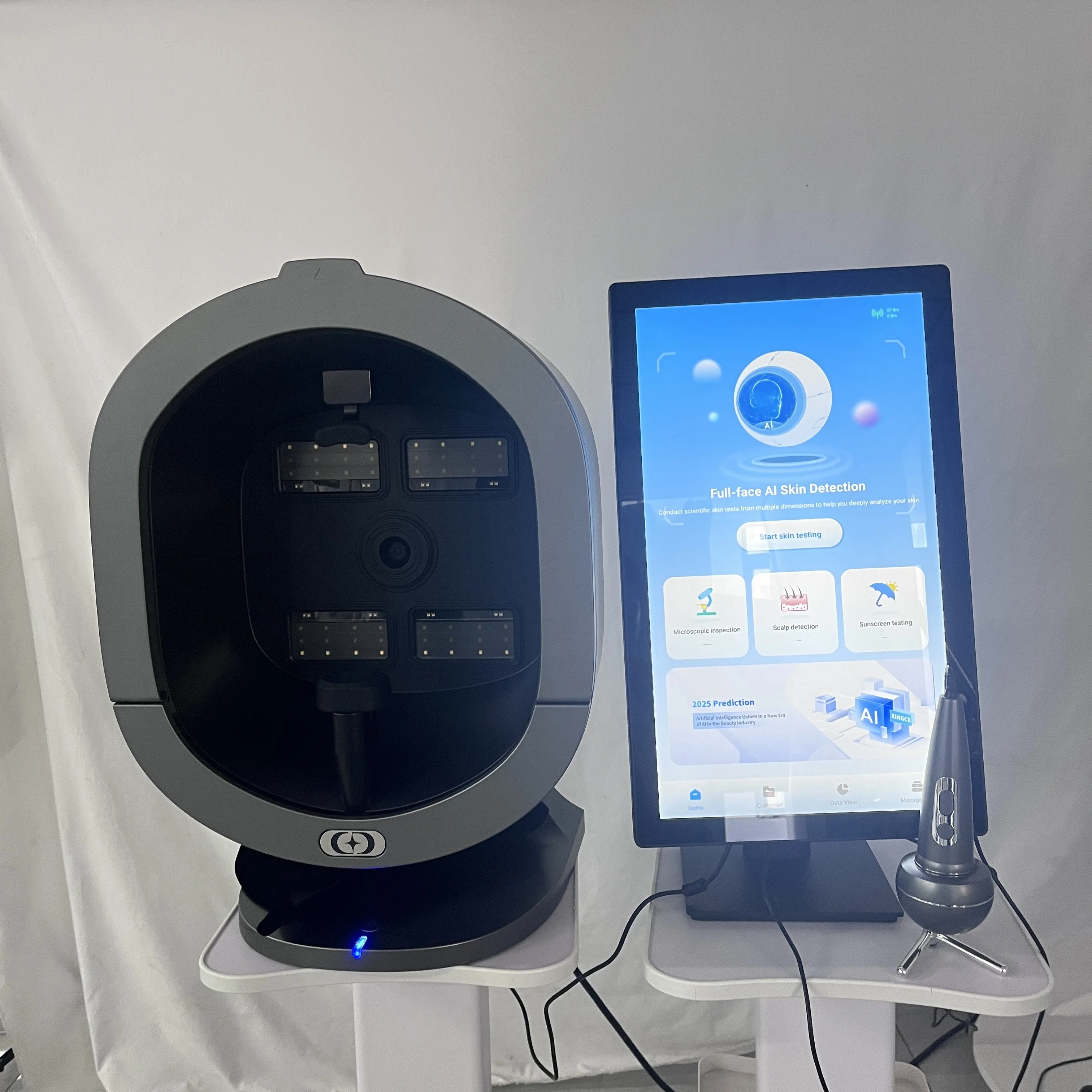 X5 Pro-AI Skin ImageAnalyzerFull-Body Multi-Spectral Scan for Beauty Equipment Scalp Analyzer Multi-Language15.6 Inch 21.5 Inch