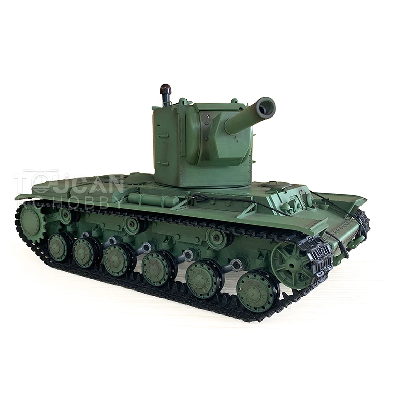 RTR HENG LONG 1/16 Scale Plastic RC Tank TK7.0 Soviet KV-2 Heavy Gigant 3949 360° Turret Speaker Smoking Unit RC Toy TH19748