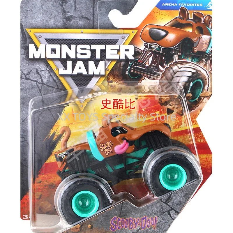 Monster Jam Monster Truck Schaal 1:64 Gegoten Voertuig Sparkle Smash Thunderroarus Monster Truck Jongens Off-Road Racing Collectible