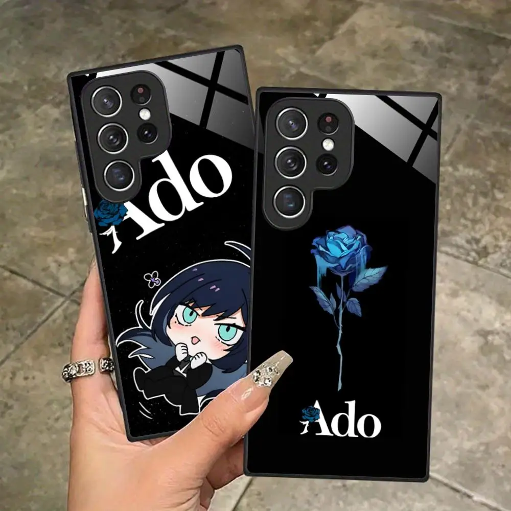 Ado Rose Anime Phone Case for Samsung Galaxy S26 S25 S24 S23 S22 S21 S20 Note20 Plus FE Ultra Glass Protective Cover
