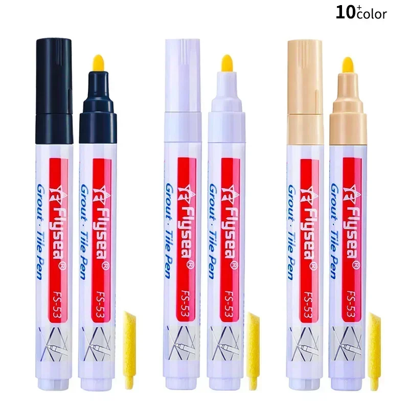 Permanent Tile Pen Wall Grout Restorer Pens White Repair Marker Grout Tile Pen Restorer Pen Renew Repair Tile Wall Floor