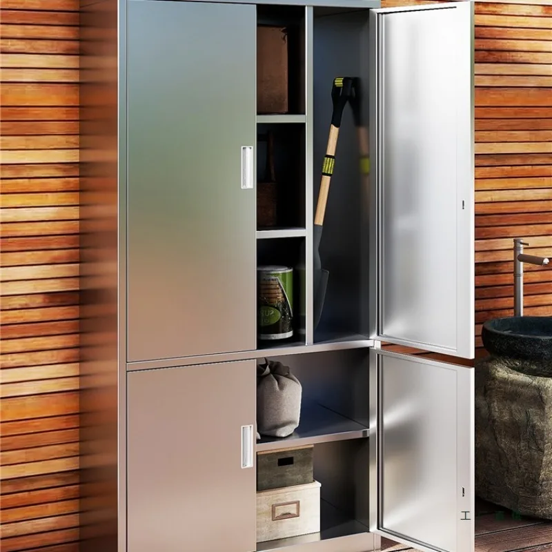 304 stainless steel outdoor locker, garden rainproof sunscreen tool cabinet, garden moisture-proof storage cabinet
