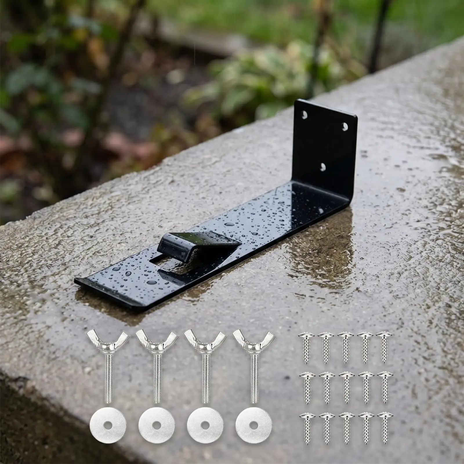 Owl Mounting Bracket Steel Decoy Support Bracket Garden Fixture for Outdoor Bird Deterrent Setup view 3