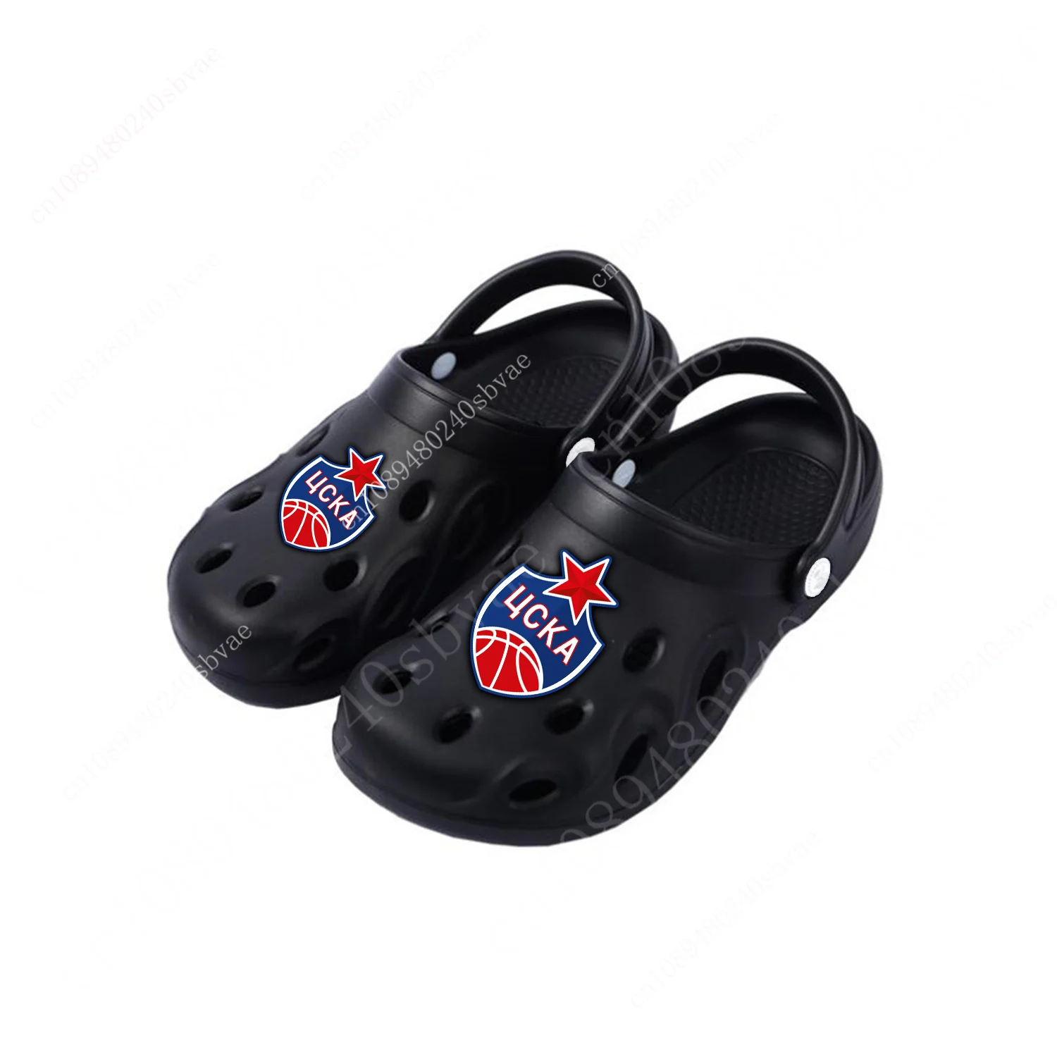 

ПБК ЦСКА Москва PBC CSKA Moscow Custom Clogs Mens Women Teenager Sandals Bespoke Clog Shoe Hole Slippers