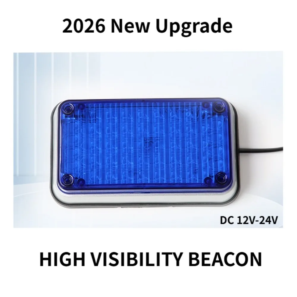 

12В-24В Светодиодный стробоскоп, мини-вспышка, водонепроницаемый аварийный маячок на крышу, сигнальная лампа для автомобиля, грузовика, внедорожника, скорой помощи, пожарной машины, с винтовым креплением