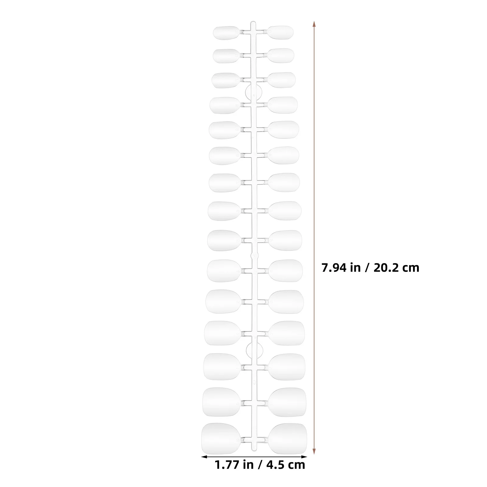 120Pcs Short Round Nail Tips Clear Full Cover False Nails Press on Nail Stickers for Easy DIY Press on Nails Kit