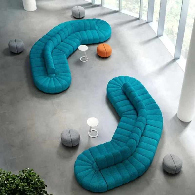 Modern design Common areas High back sofa Lounge furniture Reception room Modular waiting room Sofa