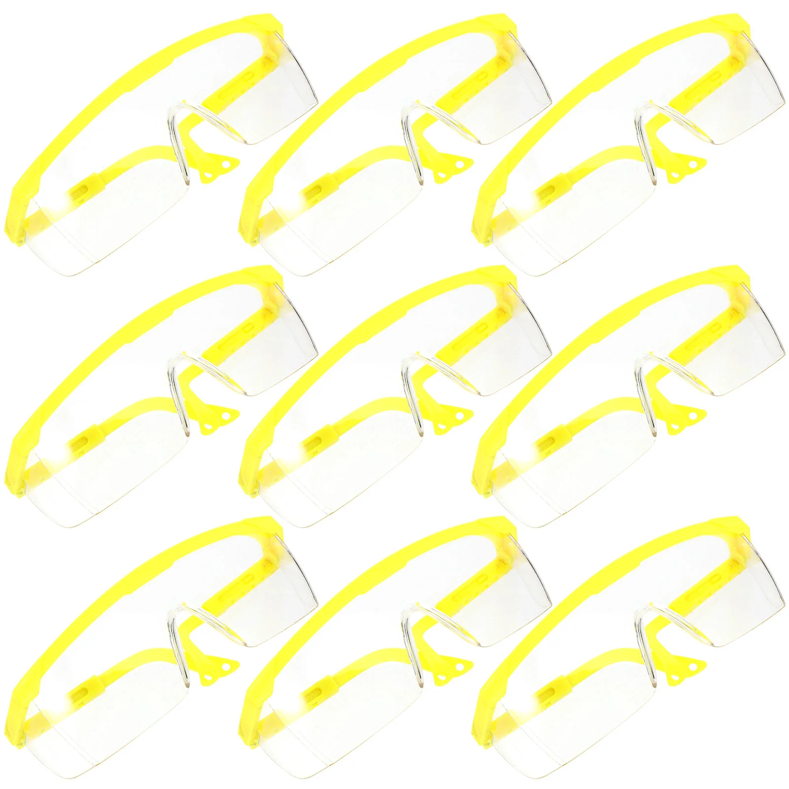 12 Pcs Eye Protective Glasses Eyewear Telescopic Splash Proof Outdoor Activity Impact Resistance